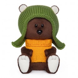 Медведь Федот в шапочке и свитере, 15 см, Budi Basa LE15-071